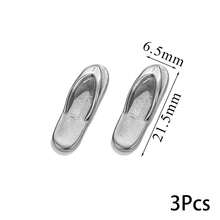 3 Pcs 304 Stainless Steel Boot Pendant Shoe Pendant Plated 18K Gold DIY Bracelet Necklace Bag Pendant Pendant - Multicolor 1 - View 11