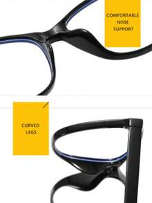 1 Pair Women's Tortoiseshell Cat Eye PC Frame Minimalist Casual Eyeglasses - Brown - View 7