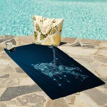 1 chiếc khăn tắm/khăn đi biển bằng sợi microfiber siêu nhẹ dành cho người hâm mộ khúc côn cầu trên băng, thích hợp cho mùa hè. - 1 - Xem 3