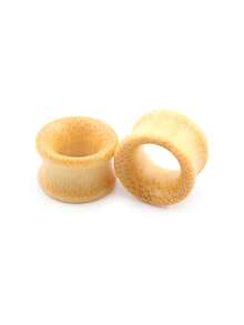 2 Pieces Fashion Piercing Ear Expander 8mm-20mm Bamboo Ear Plug&Tunnel Jewelry Piercing Body Jewelry For Men Ear Jewelry - Nude - View 18