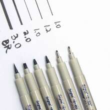 sipa Waterproof Hand-Drawn Outlining Pens, Thick Tip Drawing Ink Pens, 6/8/10pcs Set - Beige Pen Barrel - View 2