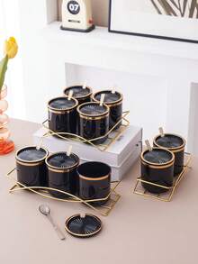 Bộ 1 hũ đựng gia vị, hộp đựng muối và gia vị, thích hợp cho các bữa tiệc Halloween, Giáng sinh, đám cưới, sinh nhật, tốt nghiệp. - Nhiều màu - Xem 10