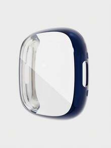 1 pieza Funda de reloj inteligente de TPU suave con cobertura total para Sense 2/Versa 4, de moda y cómoda, anti-caída, 2 en 1 con carcasa chapada y protector de pantalla, accesorios de funda de reloj inteligente a prueba de golpes y protectora - Fitbit Sense 2/Versa 4 - Ver 16