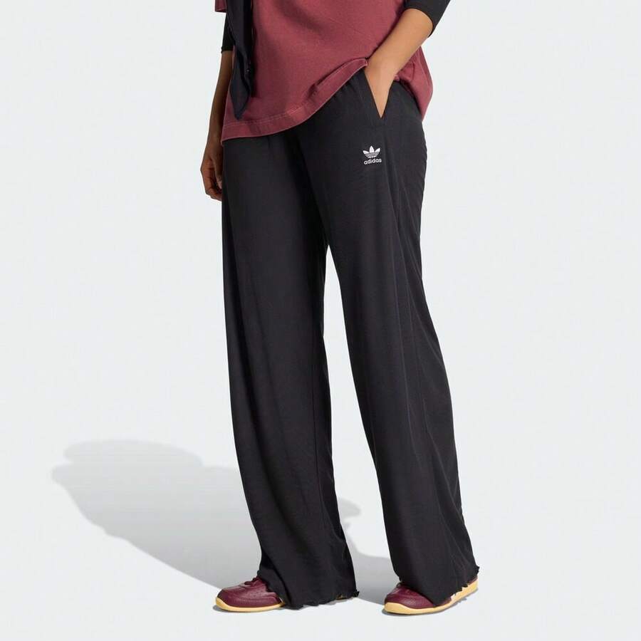 Adidas Originals Quần thể thao nữ ORIGINALS viền lượn sóng, dáng rộng, chất liệu vải nỉ, mã sản phẩm KE1093 - màu đen - Xem 1