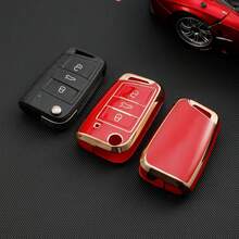 Túi đựng chìa khóa ô tô phong cách Polo dành cho nữ Tương thích với Lavida, Jetta, Sagitar, Bora, Tiguan - gói duy nhất - Xem 9