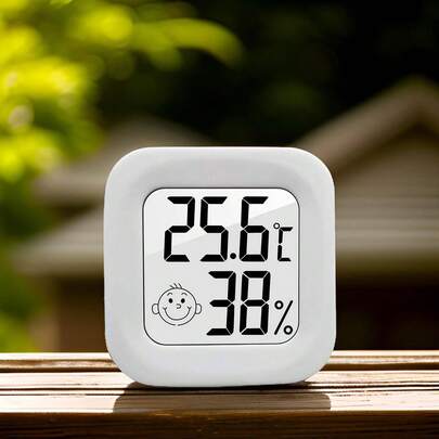 3pcs Mini Digital Thermometer Hygrometer, Small Humidity Temperature Meter, LCD Display High Precision Monitor For Indoor Outdoor, Suitable For Baby Room, Greenhouse, Garden, Reptile, Car, Basement, Home Office