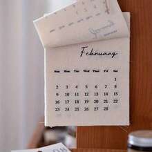 1pc/2027 Calendar Ins Style Calendar Wall Decoration Room Decoration, Minimalist Home Desktop Desk Calendar Decoration - A - View 5
