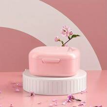 1 pieza Caja de almacenamiento a prueba de agua y con candado para retenedores dentales - Caja de almacenamiento para retenedores ortodónticos y dentaduras, contenedor portátil para herramientas dentales con cesta de drenaje - Multicolor - Ver 9