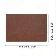 Bộ 4/2/1 tấm lót bàn vuông bằng da, đế lót ly hai mặt bằng da PVC, tấm lót bàn hai lớp chống thấm nước kiểu phương Tây, tấm lót chịu nhiệt dùng trong khách sạn, thảm trải bàn ăn, thảm trải bàn ăn chống thấm nước và dầu mỡ, đế lót ly trang trí bàn làm việc sáng tạo, tấm lót hai mặt, chịu nhiệt, thích hợp để trang trí bàn ăn, tiệc tùng, ngày lễ, Giáng sinh, Năm mới. - Nhiều màu - Xem 2