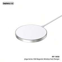 REMAX Jinga Series 15W Magnetic Wireless Fast Charger RP-W58 - Silver - View 2