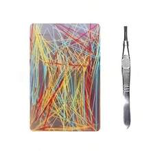 1/2/5件装 4.7*2.4英寸 硅胶去角质舒缓焦虑玩具，去角质焦虑垫，成人减压玩具，派对礼品，礼物填充物 - 彩色 - 查看 18