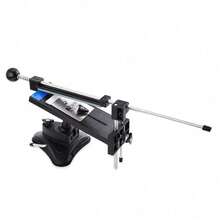 瑞鑫Pro II全铁钢专业厨刀磨刀器厨房磨刀系统固定角度4石磨刀石 - 黑色 - 查看 2