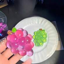 1个最新潮流创意水晶葡萄手工挤压减压玩具，完美礼物 - 生日礼物、理想礼物、惊喜礼物、节日礼物、季节性礼物、万圣节礼物、圣诞节礼物、游戏爱好者精致礼物、礼物、复活节礼物 - 彩色 - 查看 3