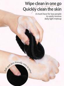 三件套洁面套装：卸妆棉、面巾、化妆海绵。柔软可重复使用，双用途卸妆棉，可用于清洁和去角质，男女皆宜。浴室、卧室、美发沙龙必备工具。婚礼、生日、节日、圣诞节、教师节、朋友的理想礼物。 - 彩色 - 查看 5