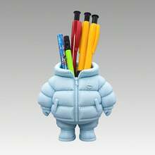 3D Printed Down Jacket Shaped Desktop Organizer, Pencil Holder, Dried Flower Vase. Cannot Contain Liquid. Realistic And Interesting Down Jacket Design. Can Add Atmosphere To Your Desk. - Multicolor - View 8
