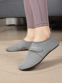 超薄透气赤足沙滩鞋，女士休闲套脚鞋，适合健身、瑜伽、训练，防滑速干 - 灰色 - 查看 5
