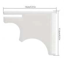 Multi-Functional Hair Trimming Tool, Haircut Styling Ruler, Hair Styling Comb, Barber Ruler, Precise Hairline Shaping Tool, For Perfect Haircut And Beard Styling, Easy To Clean, Reusable Grooming Guide, Suitable For Fashionable Haircut, Barbers And DIY Grooming, Haircutting Tool Accessory - Multicolor - View 8