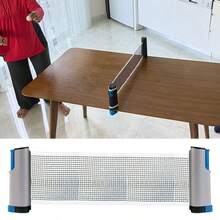 1pc Retractable Table Tennis Net, Portable Sports Fitness Accessory - Multicolor - View 7