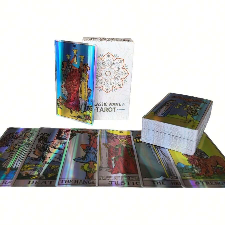 Classic Poker Cards And Tarot Cards, Suitable For Leisure Entertainment, Family Gatherings, Holiday Games And Party Activities. - White - View 1