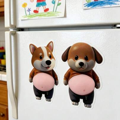 Bộ 6/4/2 nam châm dán tủ lạnh hình chó/Corgi mềm mại dễ thương, thích hợp cho nhà bếp, bảng trắng văn phòng, tủ đựng đồ, máy rửa chén, trang trí nhà bếp, trang trí nhà cửa, quà tặng bạn bè trong kỳ nghỉ, bảng trắng văn phòng, tủ và đồ dùng nhà bếp, nhãn dán trang trí tủ lạnh, trang trí nhà bếp, trang trí nhà cửa, quà tặng tiệc tùng.