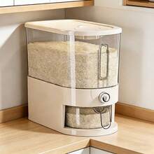 5/10KG Rice Dispenser Container Cereal Dispenser Box Dry Food Grain Storage Home - View 9