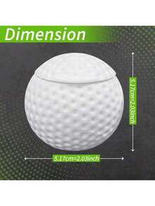 1/3/6pcs Golf Ball Shaped Glass Cups With Lids, Fun Sports Themed Gift For Men, Reusable, Shatter-Resistant, 1.5oz Capacity Each, Suitable For Travel, Holidays, Golf Enthusiasts And Outdoor Camping - Multicolor - View 4