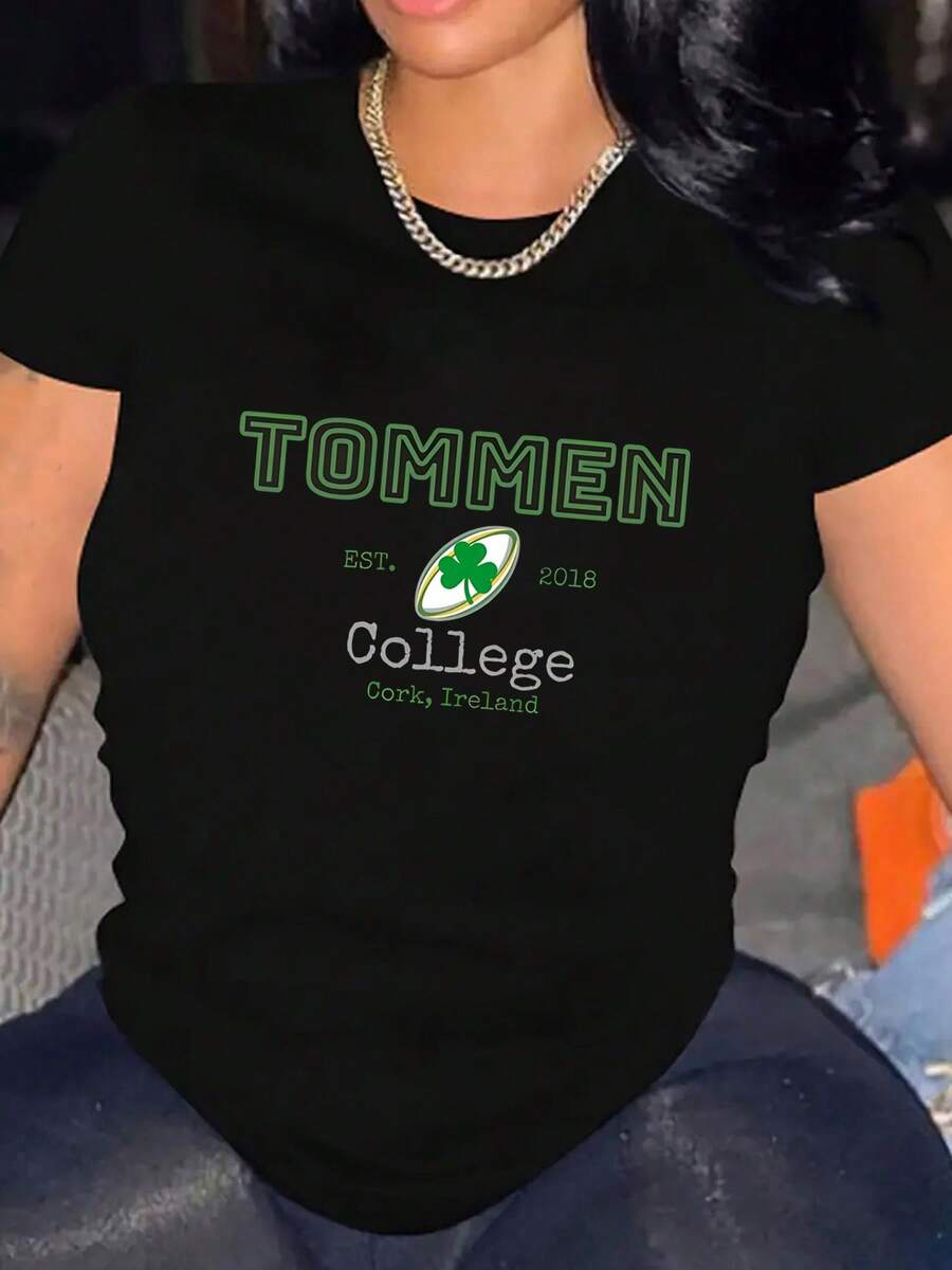 TOMMEN College Embroidered Hoodie Binding 13Johnny Kavanagh Joey Lynch Boys Of TOMMEN Shannon Lynch Keeping 13 Ng 6 Walsh - màu đen - Xem 1
