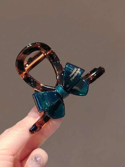 1 Piece Blue Bow Style Sweet Hair Clip, Sweet Bohemian Summer Beach Hair Band Ornaments Suitable For Daily Wear Hair Clip, Mother's Day Hair Claw, Red Claw Clip, Hair Clip, Hair Jaw Clip, Hair Clip, Hair Clip, Hair Bundle Clip, Hair Clip, Autumn And Winter Hair Accessories, Spring And Summer Light And Thin Headdress Suitable For Women, Suitable For Vacation Clothing, Women's Accessories, Summer Dress