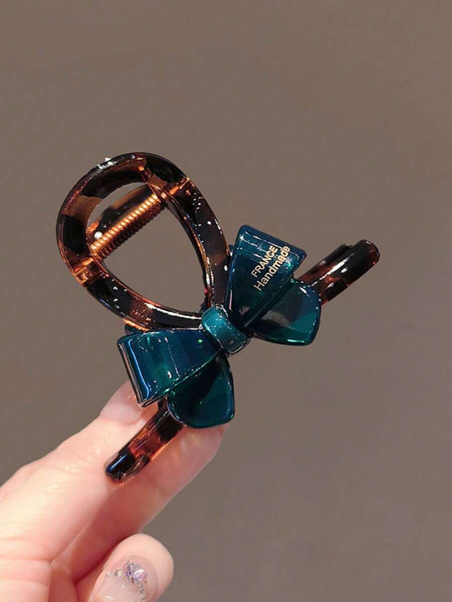 1pc Blue Bow Cute Hair Clip,Bohemian Style Summer Beach Hair Accessory,Suitable For Daily Wear,Hair Accessories For Women - Multicolor - View 1
