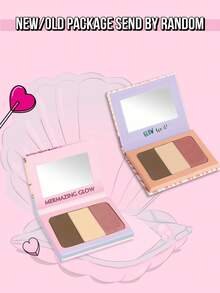 Misslyn Bảng phấn tạo khối 3 trong 1, bao gồm phấn bắt sáng, phấn má hồng và phấn tạo khối, bảng trang điểm đa chức năng, phù hợp cho phụ nữ và các bạn gái, lý tưởng cho mùa đông, phong cách Y2K, các bữa tiệc thời trang, sinh nhật, quà tặng ngày Valentine, trang điểm dự tiệc, quà tặng năm mới, thuần chay và không thử nghiệm trên động vật. - 4n - Xem 7