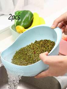 厨房淘米器,淘米工具,家用蔬果沥水篮,细网淘米筛,塑料淘米碗 - 淘米器 - 查看 12