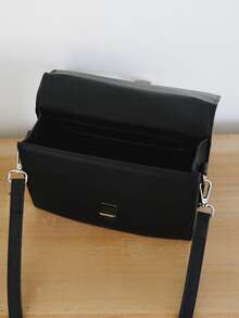 Unisex British Style Mini Messenger Bag, Box-Shaped Shoulder Bag, Handbag, Casual Commuter One Shoulder Crossbody Bag, Rectangular, Suitable For Back To School, Vacation, Father's Day Gift, Valentine's Day Gift - Multicolor - View 5