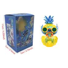 Miniso 名创优品迪士尼史迪奇夏日海滩度假系列盲盒手办，可爱冲浪潜水主题收藏品，热带岛屿装饰，生日、圣诞节、复活节、情人节和夏季派对的理想礼物，适合粉丝和成年人 - 彩色 - 查看 3