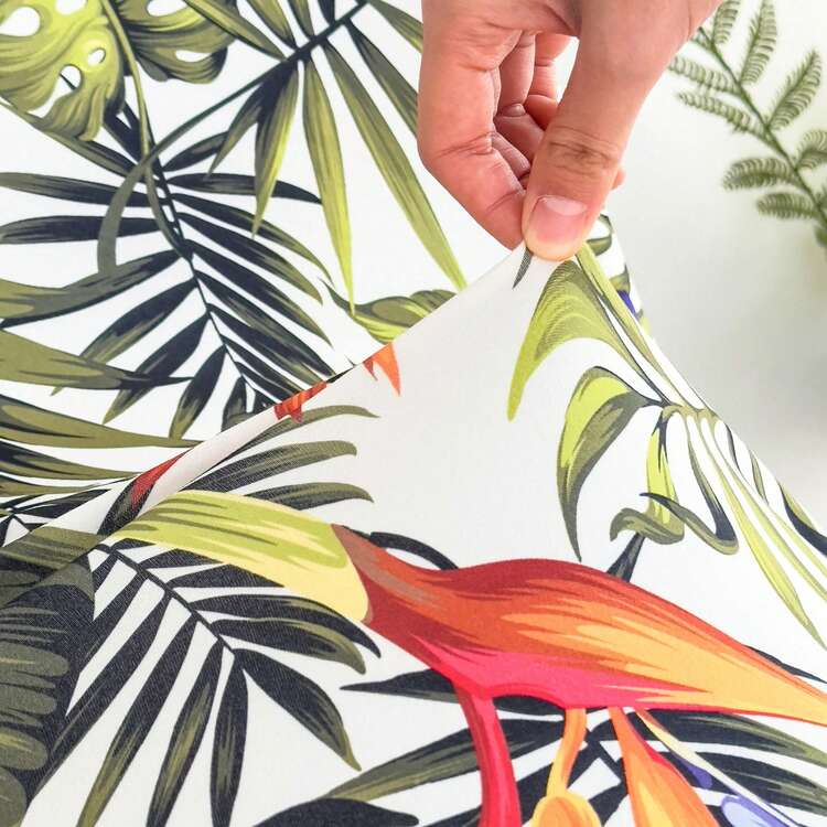 1pc Tropical Rainforest Leaf Print Milk Silk Sofa Seat Cushion Cover, High Elasticity Dust-Proof Washable Sofa Slipcover For All Seasons, Suitable For Patio, Garden, Pool Side And Various Occasions, Sold Individually - Multicolor - View 11