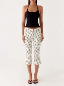 Capri Pants For Women Slim Fit Women's Capris Stretch Dressy Capris Pant For Summer Work Casual - 白色 - 查看 5