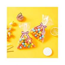 30pcs Red & White Striped Bows With Twist Ties - Patriotic Decorations For Parties & Gifts - Red White Red Stripe - View 7