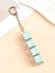 1pc Minimalist 4-Key Keyboard Stress Relief Toy, Keychain To Relieve Pressure, Car Key Chain, Bag Pendant, Keyboard Key Design, Adult Finger Pressure Keychain, Finger Pressure Keyring, Soothing Keychain, Focus Relaxation Stress Relief Keychain, Birthday Gift, Party Favor, Holiday Gift - Multicolor - View 17