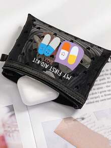 1个迷你便携网状药袋，印有药丸图案，可用作急救包、医疗应急包，适合户外居家使用，也适合旅行收纳、化妆包、节日收纳、护肤包、润唇膏收纳，是母亲节礼物、生日礼物、浴室收纳、学生宿舍洗漱包的理想之选，也是送给妻子、家人和朋友的礼物。 - 彩色 - 查看 4