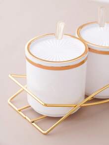 Bộ 1 hũ đựng gia vị, hộp đựng muối và gia vị, thích hợp cho các bữa tiệc Halloween, Giáng sinh, đám cưới, sinh nhật, tốt nghiệp. - Nhiều màu - Xem 3
