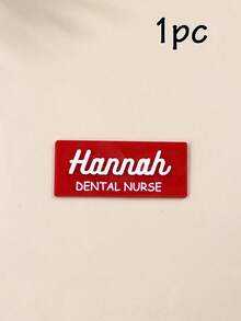 Custom Name Badge Brooch, Minimal Professional Style Name Pin For Office Work Uniform & Hospital Staff, Personalized Name Tag Brooch Gift For Nurse Appreciation Or Birthday, Stylish Clothing Badge Accessory For Daily Wear, Customized Name Pin Keepsake, Customizable Name Badge Gift - Style B - View 15