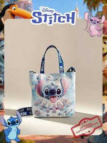 Disney 1 Túi vuông in hình Lilo & Stitch chính hãng, túi xách nữ màu gradient, dây đeo vai điều chỉnh được, túi đeo chéo nhẹ – Lý tưởng cho bé gái, thiếu niên, người hâm mộ, học sinh, hoàn hảo cho đi làm hàng ngày, đưa đón con đi học, mua sắm, gặp gỡ người hâm mộ. - DHF52256-ST - Xem 1