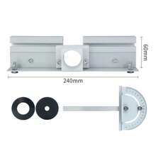 C8木工铣床工作台插板，铝合金小型锣式修边机倒置升降工作台，铣床桌面倒置板带山形推尺，下压式底座开槽榫倒置桌面，适用于木工工作台、台锯、多功能修边机、雕刻机 - 1套 - 查看 11