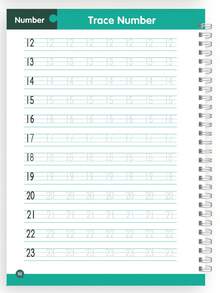 6本儿童控笔及智力训练练习册，蒙特梭利教育工具，儿童英语练习本，带凹槽魔法练习本，可重复使用的控笔训练练习册，学前儿童书写练习册 - 彩色 - 查看 7