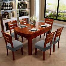 Fundas para Sillas de Comedor 4 Piezas Cubre Sillas Comedor Impermeable Transpirable y Extraíbles Elasticas y Lavables Funda Asiento Silla Comedor para Restaurante Hotel Ceremonia Banquete-Gris - Gris - Ver 5