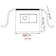 1 chiếc tạp dề đeo eo, tạp dề nửa thân dành cho nhân viên nhà hàng/dịch vụ ăn uống, thích hợp cho quán bar, quán cà phê. - Nhiều màu - Xem 7