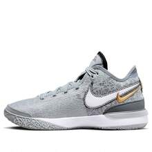 Nike Zoom LeBron NXXT Gen 'Wolf Grey Metallic Gold' - Grey - View 1