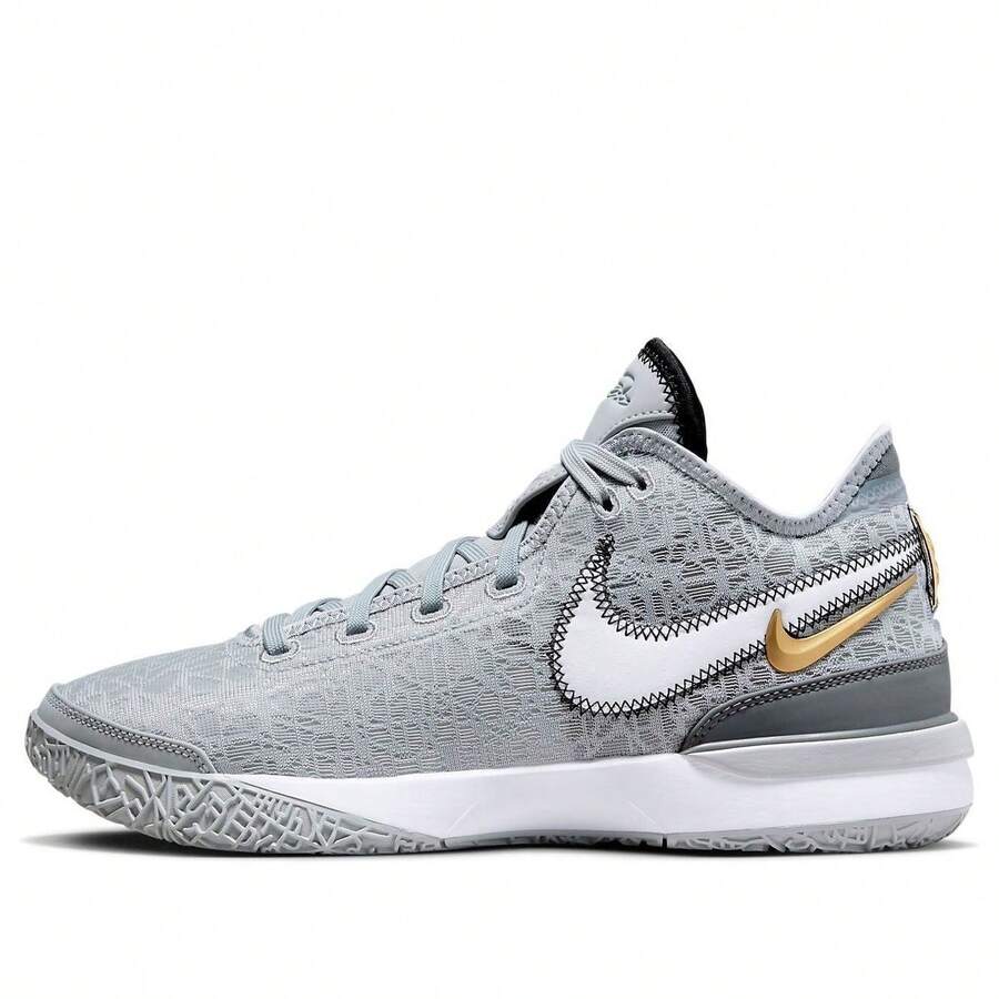 Nike Zoom LeBron NXXT Gen 'Wolf Grey Metallic Gold' - Grey - View 1