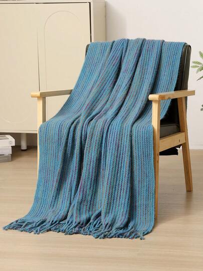 بطانية محبوكة بوهيمية مريحة - من الكشمير الصناعي الناعم، بطراز نوردي، مناسبة للأريكة والسرير وتغطية الذيل والنوم والشال - مثالية للياليالباردة والأمسيات المريحة