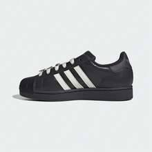 Giày Adidas Superstar II dành cho nữ - Giày thể thao mũi vỏ sò cổ điển - Đen và trắng - Xem 6