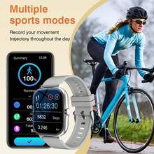 Smart Watch, Wireless Calling /Dial, Multi -Sport Mode, Calling Reminder And Rejection,Information Reminder,SMS Reminder,For IPhone/Andriod - 彩色 - 查看 6